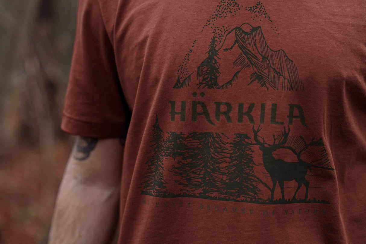 Härkila Nature S/S T-Shirt Herre - Autumn Orange