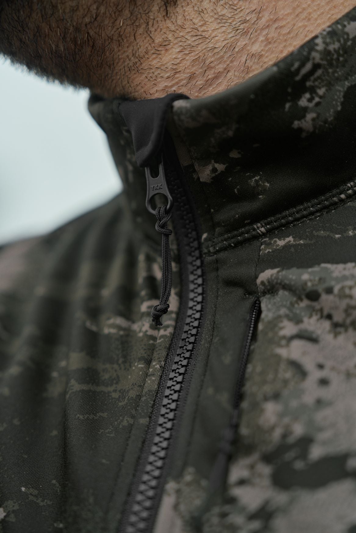 Härkila NOCTYX Camo Full Zip Fleece - Herre - Axis MSP Black