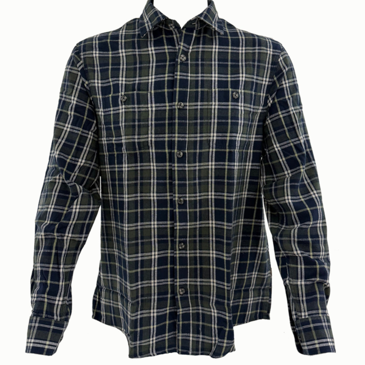 Nordhunt Montana Flannelskjorte - Herre - Olive/Navy Check