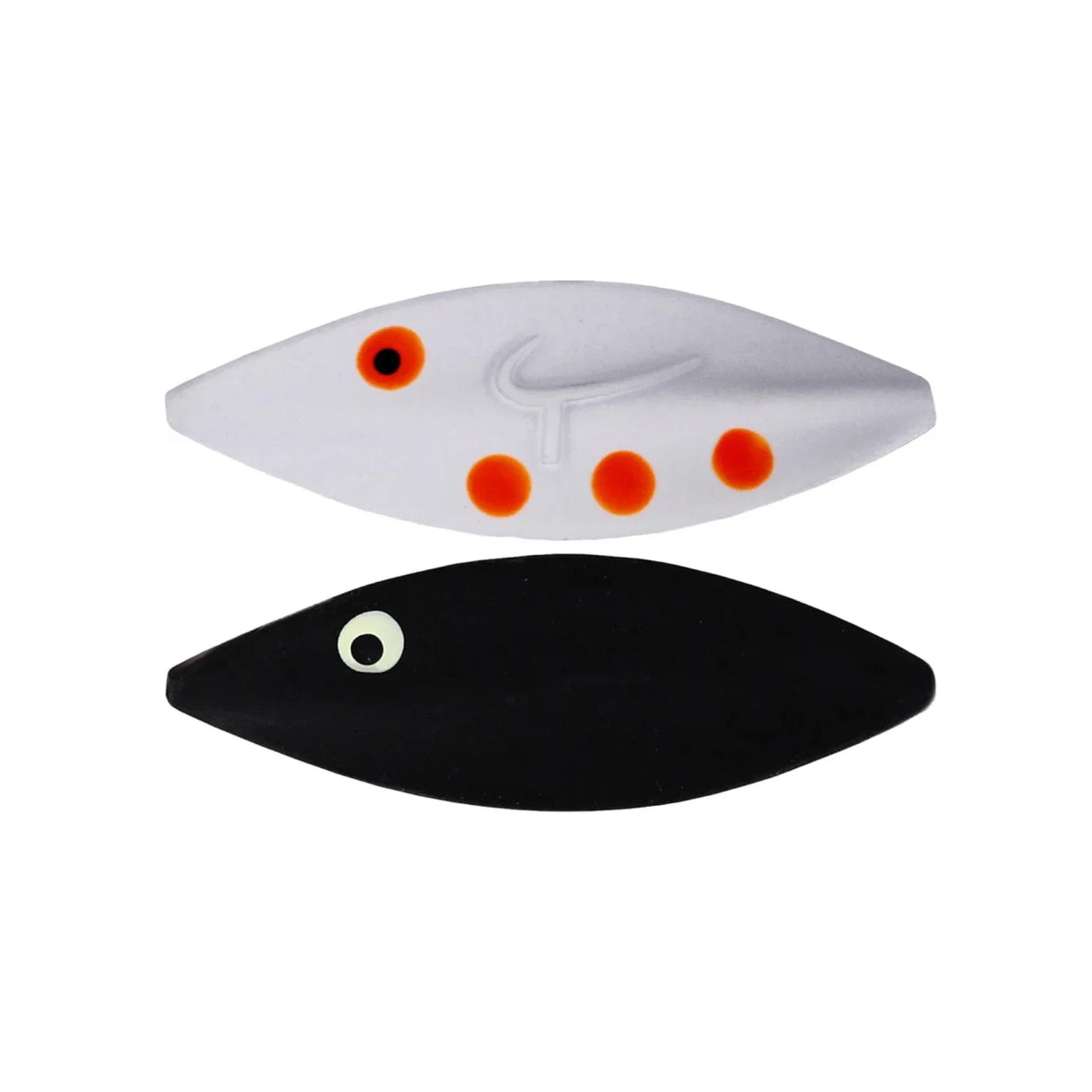OG Lures Twister Gennemløber - Black/White Glow