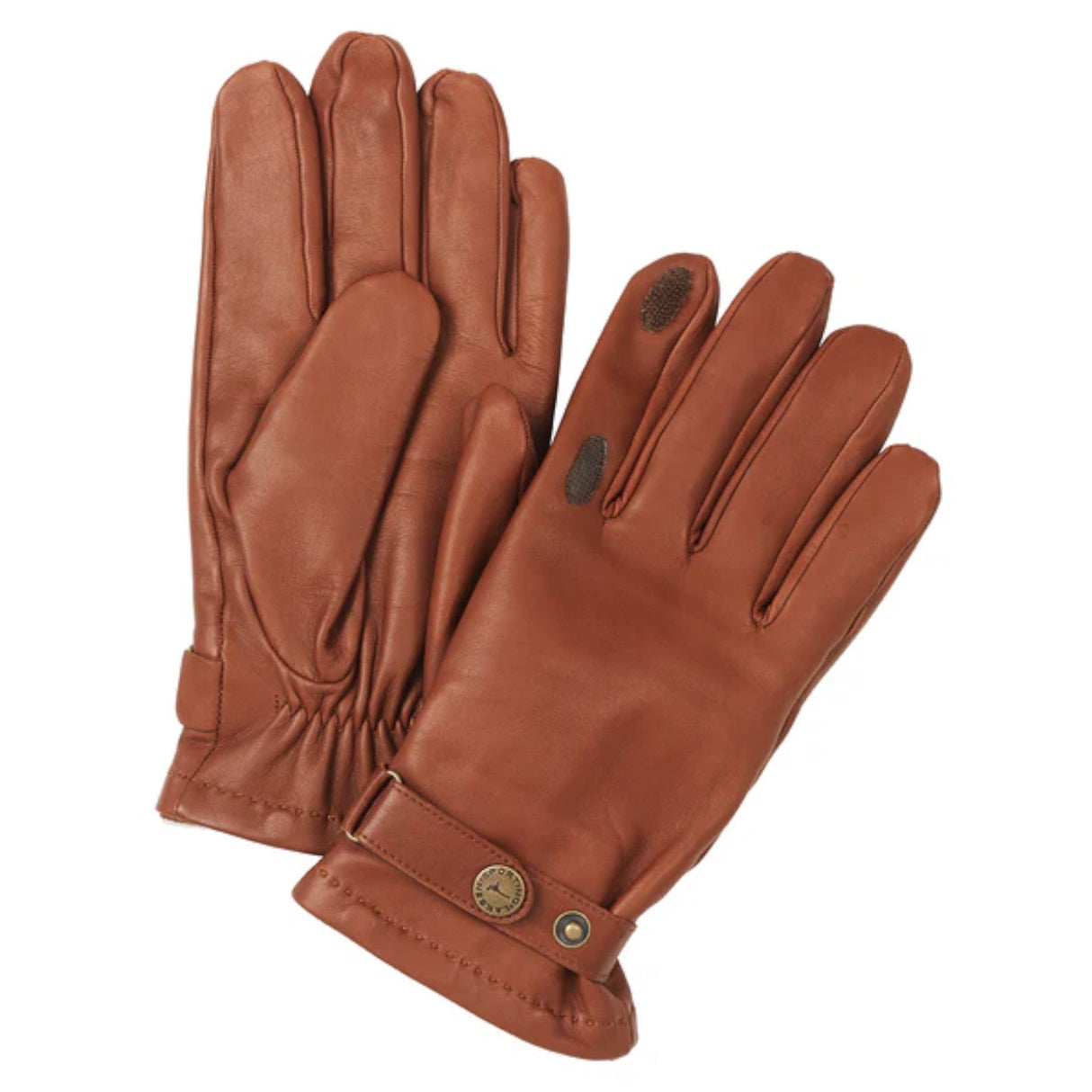 Laksen Sutton Lambskin & Cashmere Skydehandsker - Cognac