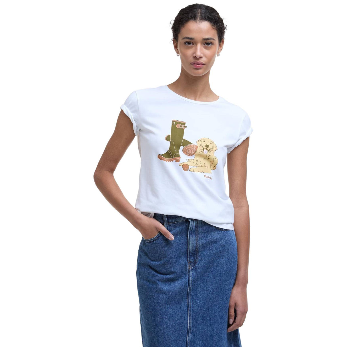 Barbour Rowen T-shirt - Dame - Hvid