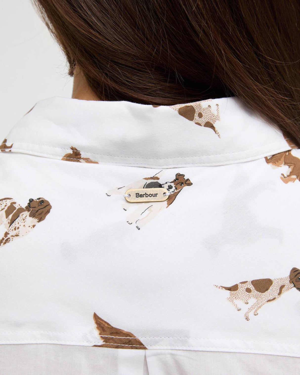 Barbour Safari Skjorte - Dame - Multi Dog Print