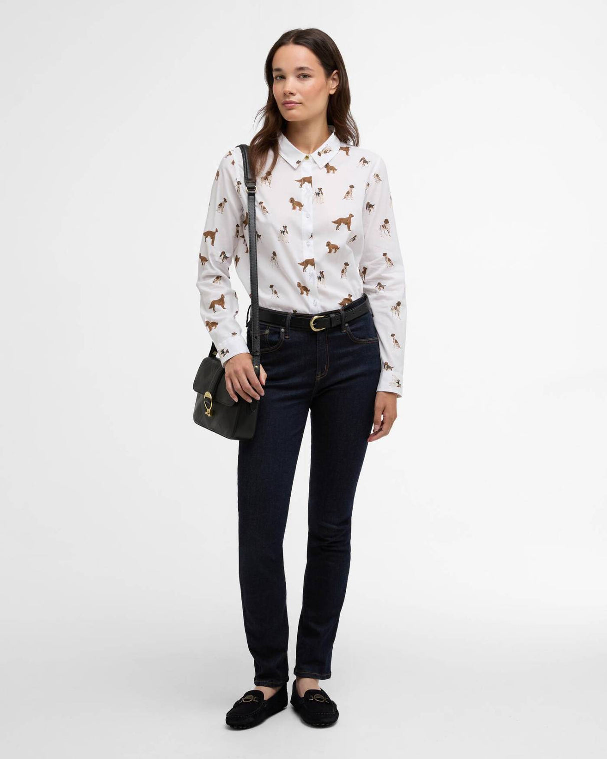 Barbour Safari Skjorte - Dame - Multi Dog Print