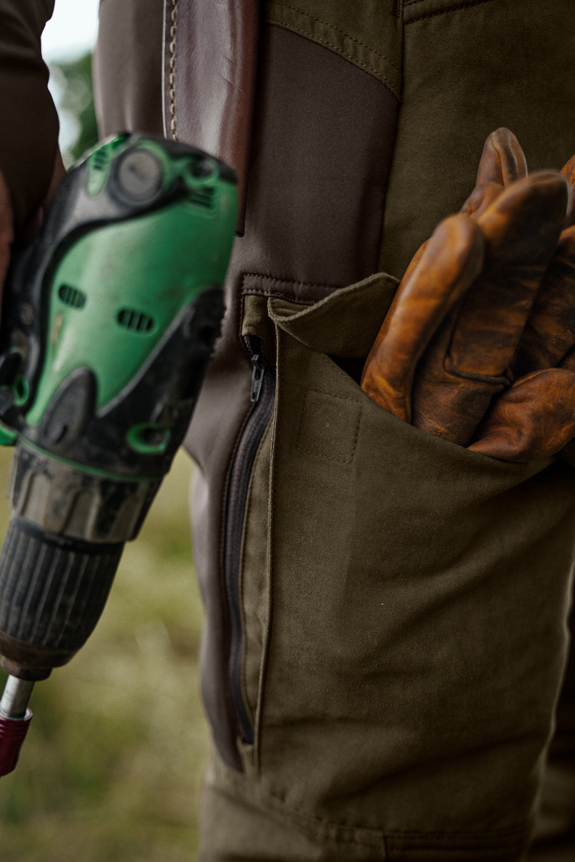 Härkila Scandinavian Bukser - Herre - Willow Green/Deep Brown 32"