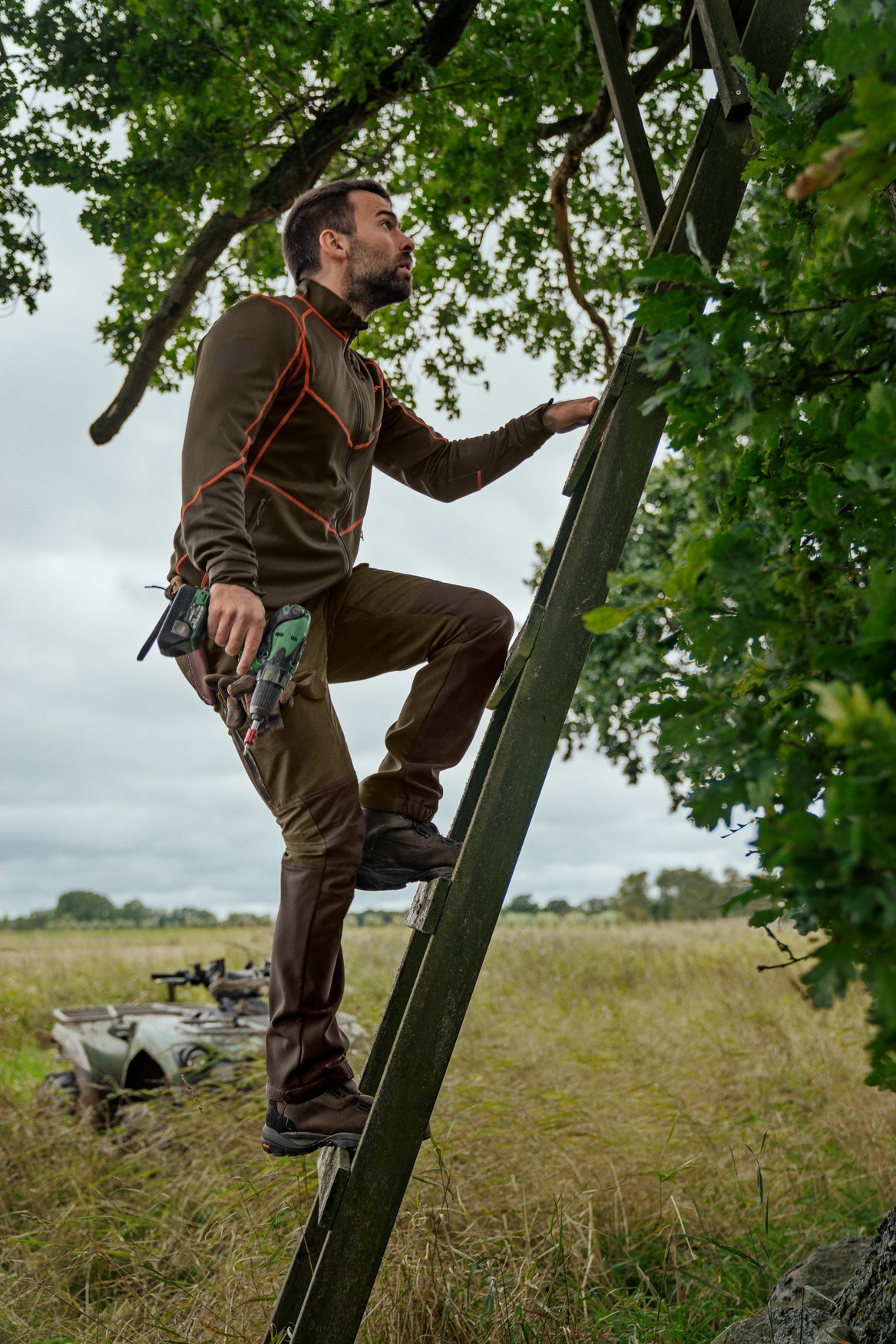 Härkila Scandinavian Bukser - Herre - Willow Green/Deep Brown 32"