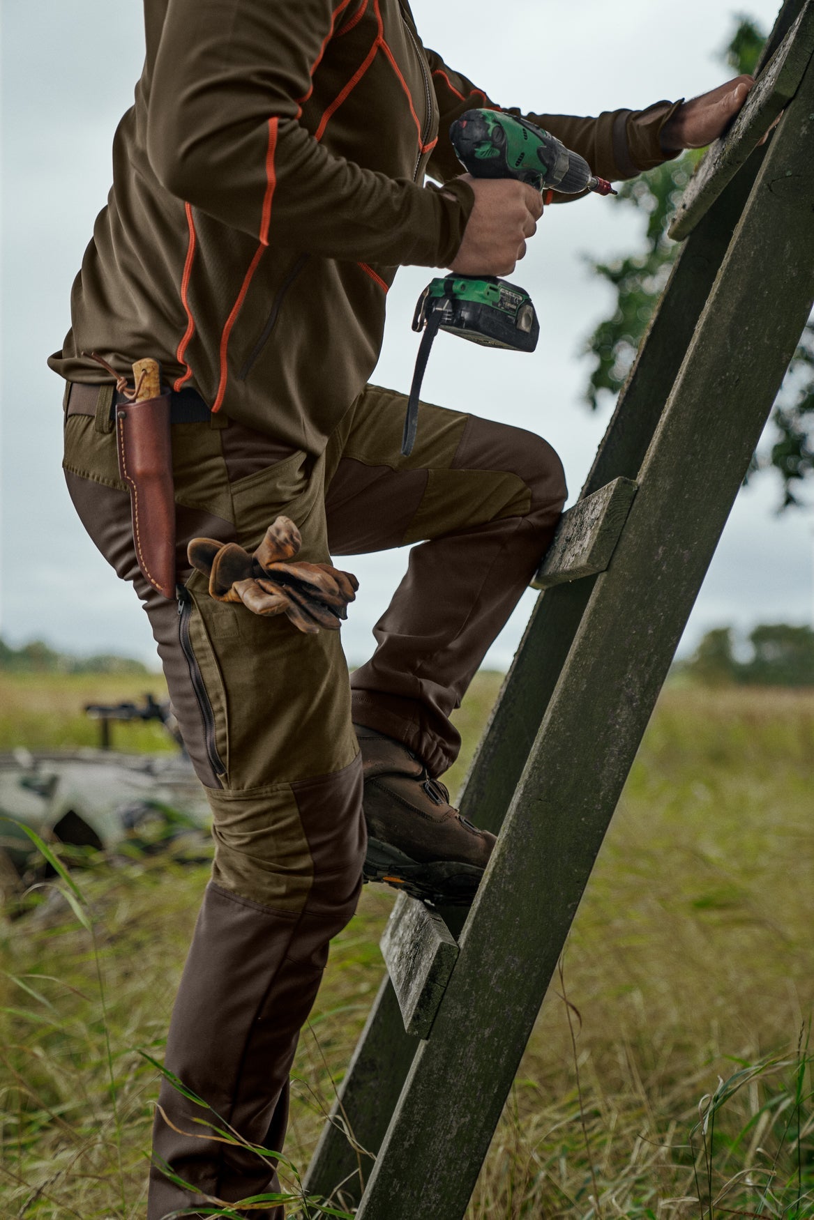 Härkila Scandinavian Bukser - Herre - Willow Green/Deep Brown 32"