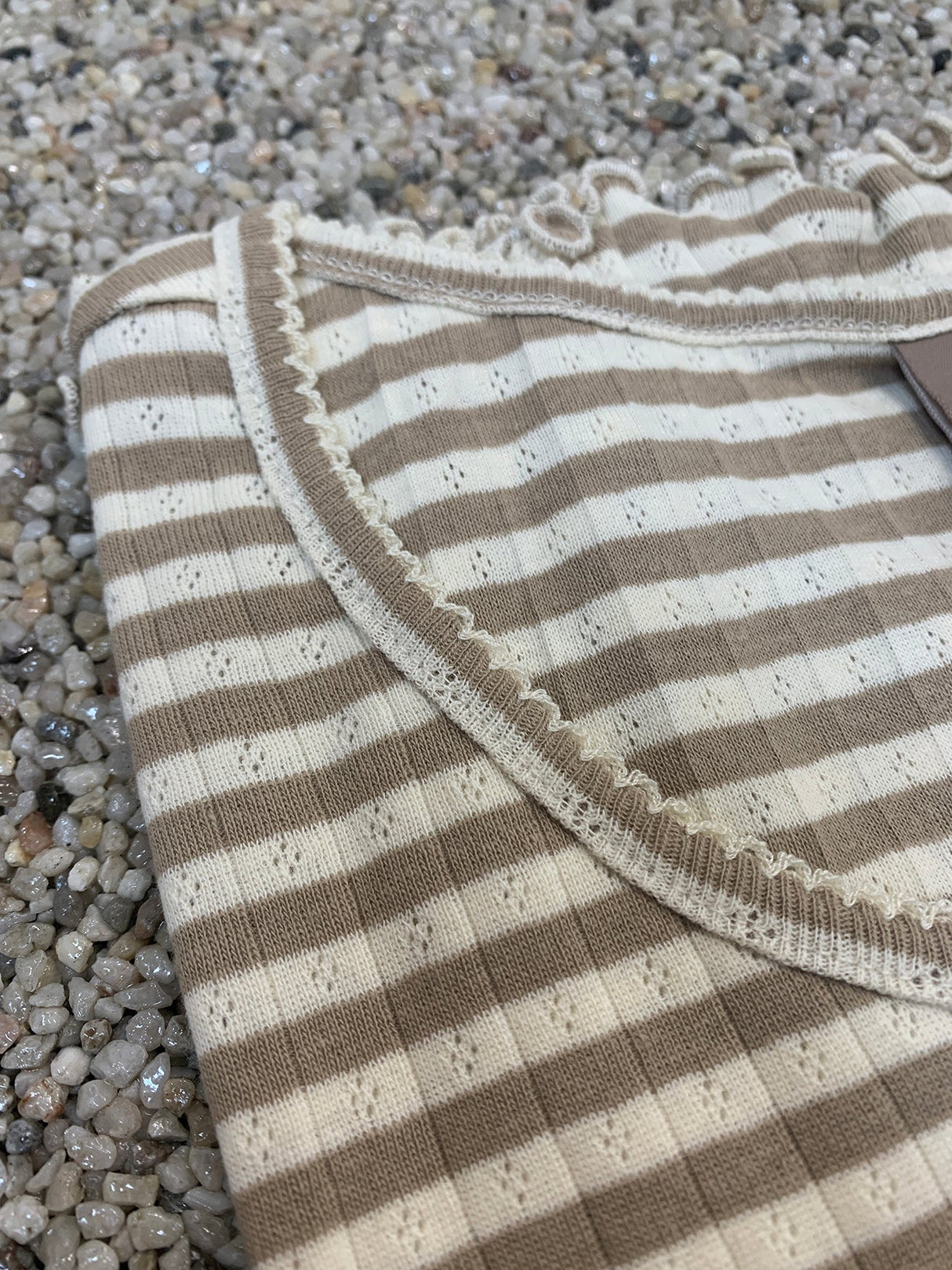 Kopenhaken Soft Stripe T-Shirt - Dame - Savannah Tan