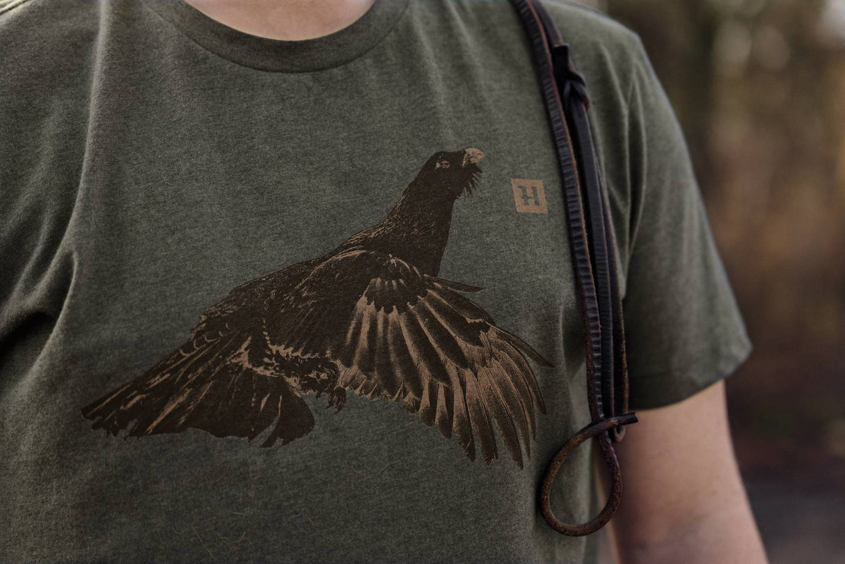 Härkila Topp S/S T-Shirt - Forest Night Grouse