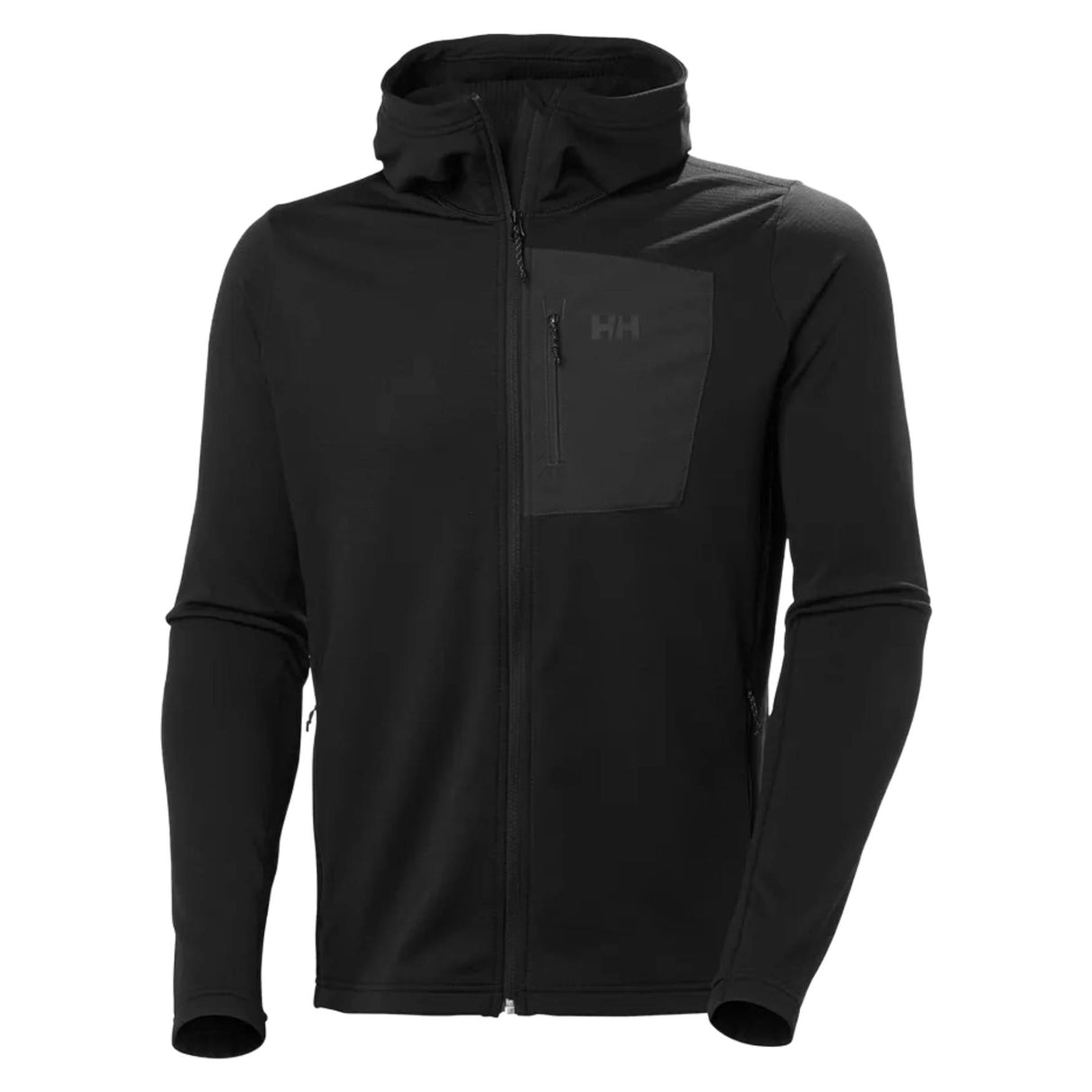 Helly Hansen Versatile Hooded Fleece Jakke - Herre - Sort