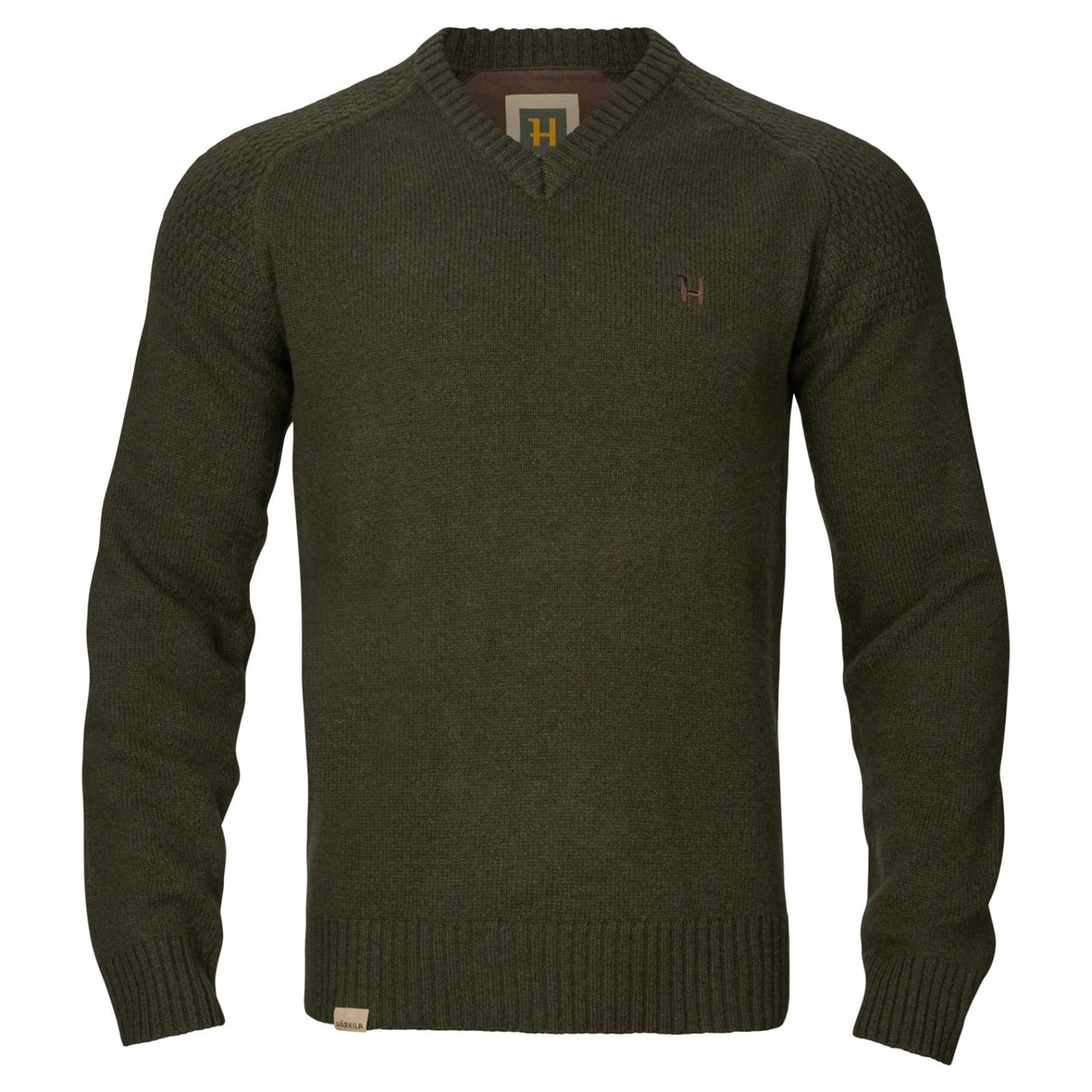 Härkila Vincent Merino V-Neck Pullover - Herre - Rosin