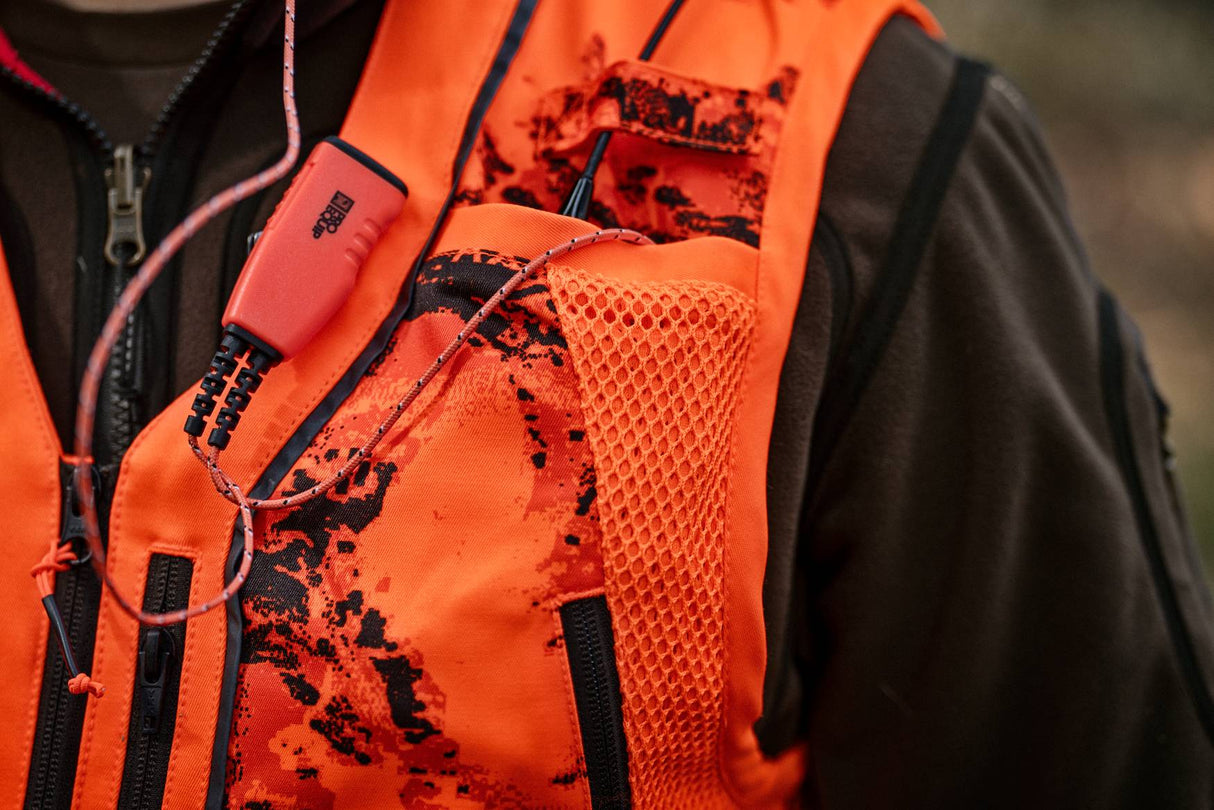 Härkila Wildboar Pro Blaze Camo Waistcoat Herre - AXIS MSP®CE Orange