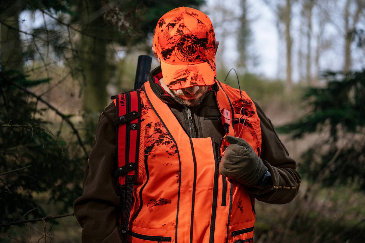 Härkila Wildboar Pro Blaze Camo Waistcoat Herre - AXIS MSP®CE Orange
