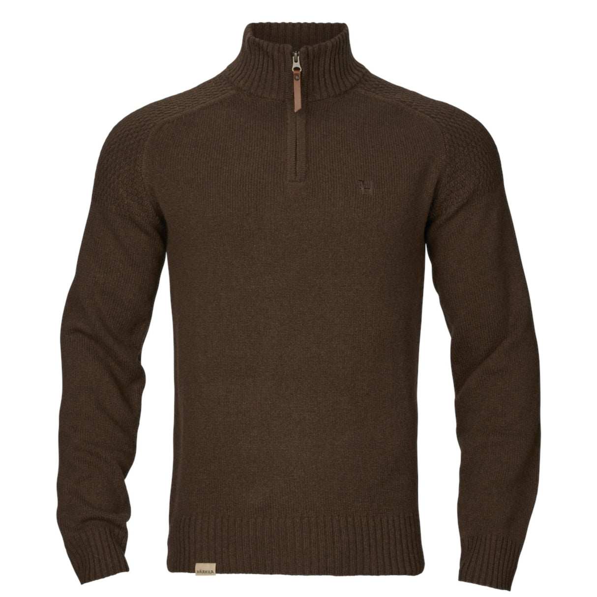 Härkila Vincent Merino Half Zip Pullover - Herre - Demitasse Brown