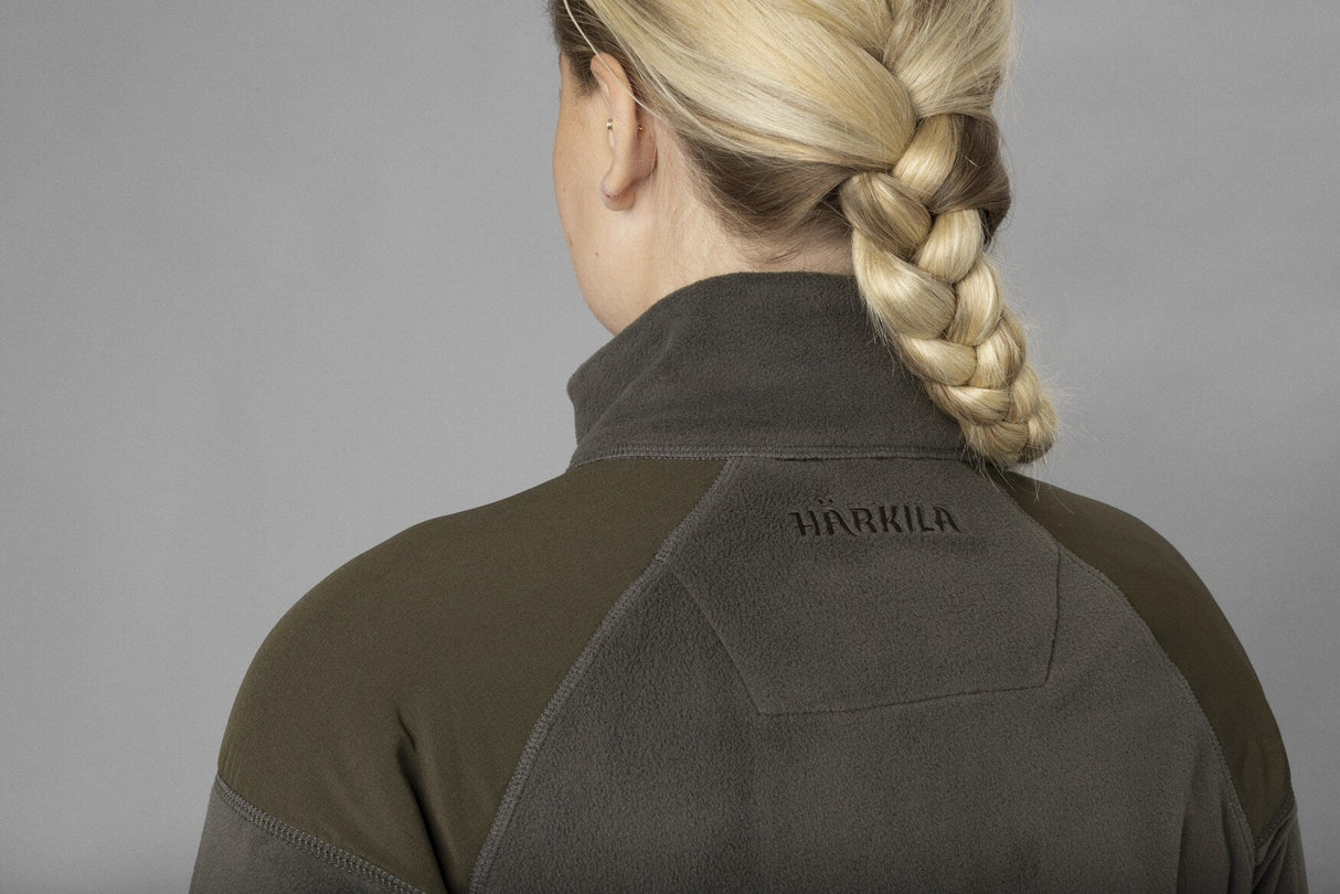 Härkila Vilja Lady Fleece - Dame - Willow Green/Shadow Grey