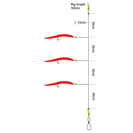 Kinetic Sabiki Makk Rig - Sort