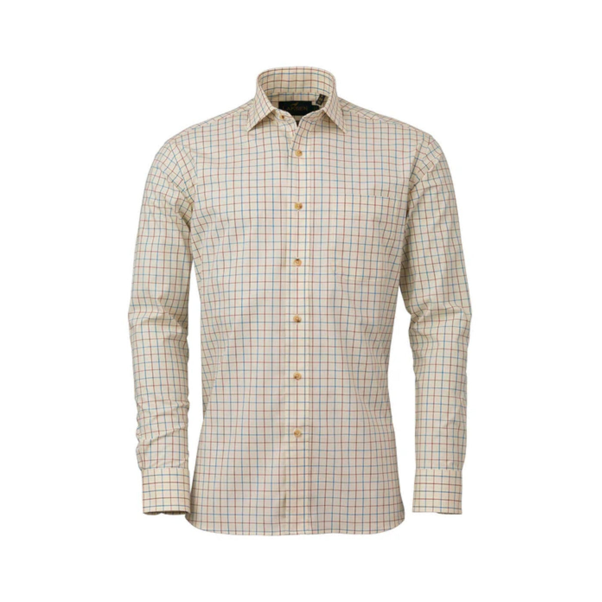 Laksen Mort Sporting Stretch Skjorte - Herre - Old Red/Deep Ocean