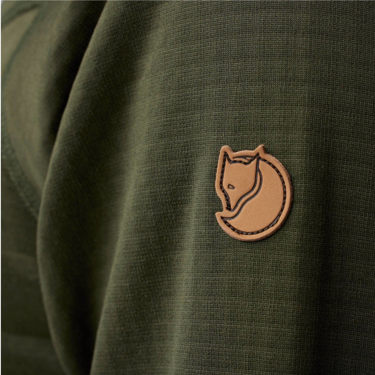 Fjällräven Abisko Grid Fleece Hoodie M - Herre fleecetrøje - Deep Forest