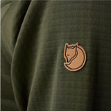 Fjällräven Abisko Grid Fleece Hoodie W - Dame Fleecetrøje - Sort