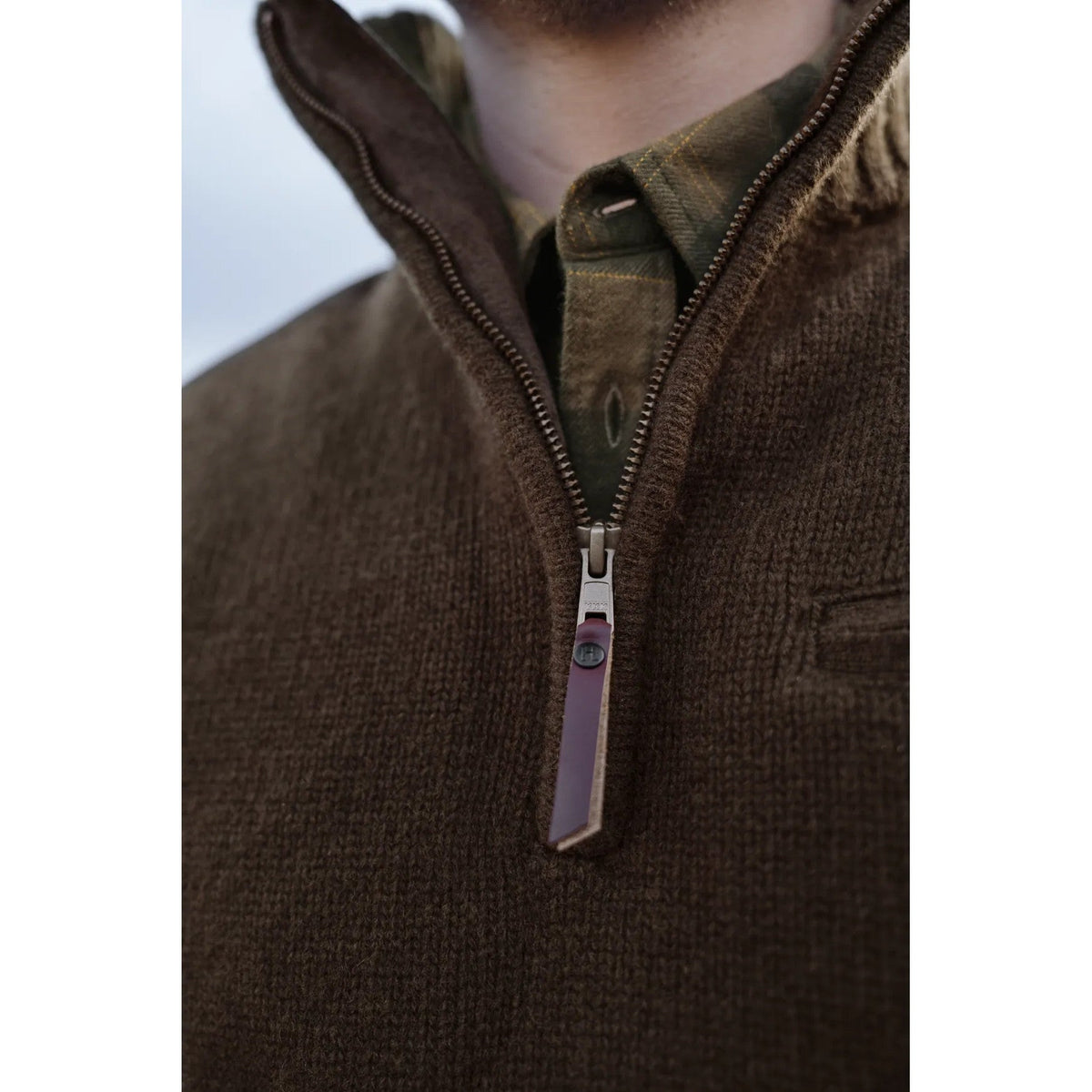 Härkila Annaboda WSP ½-Zip Strik - Herre - Demitasse Brown
