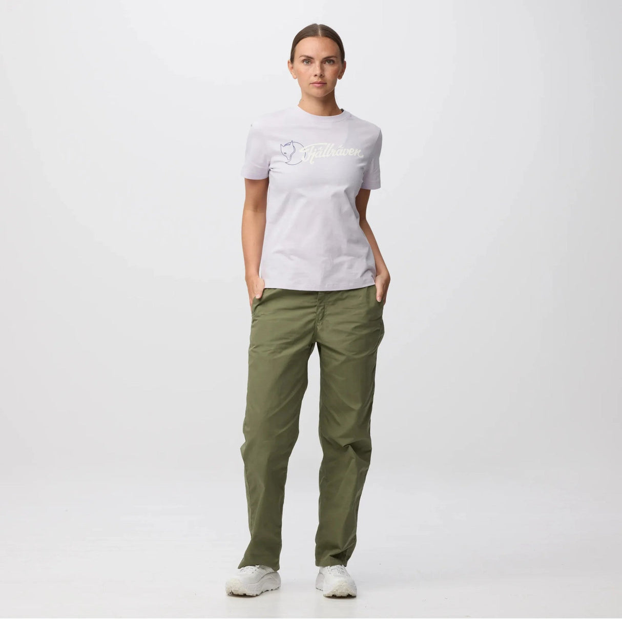 Fjällräven Archive Logo T-Shirt - Dame - Green