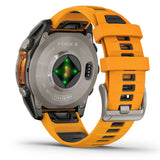 Garmin Fenix 8 Sapphire Smartwatch - AMOLED - 47 mm - Titanium/Spark Orange