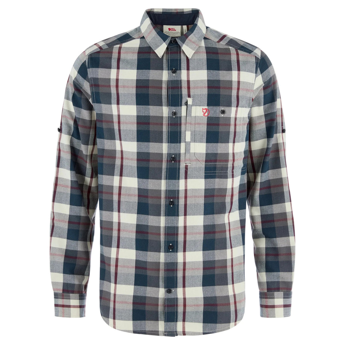 Fjällräven Fjällglim Regular Skjorte - Herre - Dark Navy/Chalk White