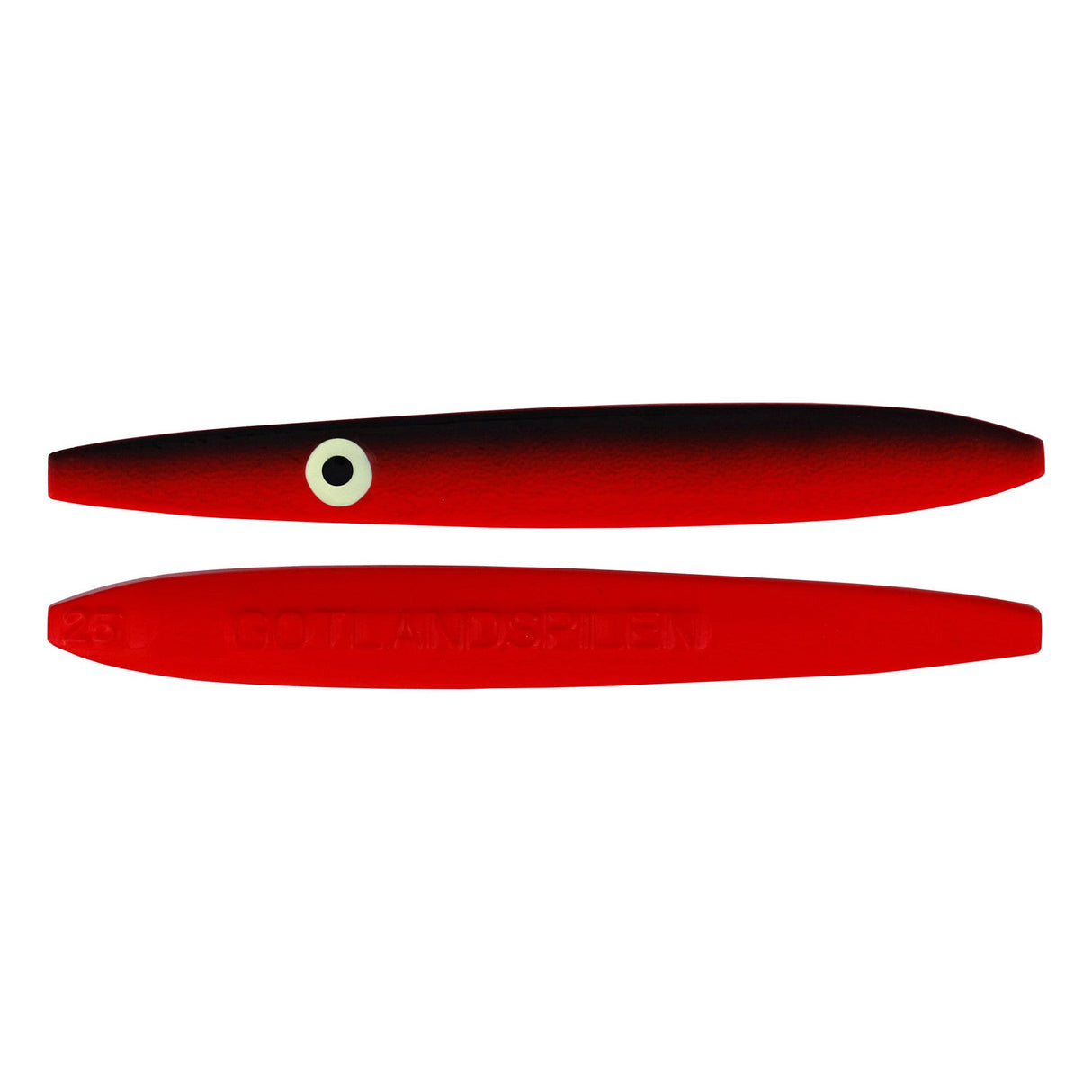 OG Lures Gotlandspilen Gennemløbsblink - FIuo Red/Black