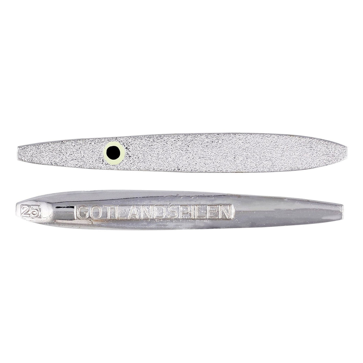 OG Lures Gotlandspilen Gennemløbsblink - Real Silver