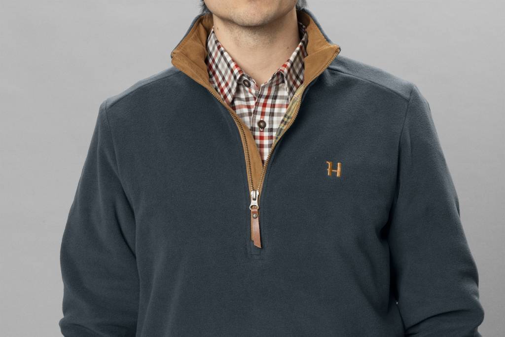 Härkila Sandhem Fleece Pullover - Herre - Dark Navy Melange