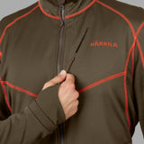 Härkila Scandinavian fleece jakke - Herre - Willow green/Shadow brown