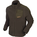 Härkila Venjan fleece jakke - Herre - Shadow Brown/Willow green