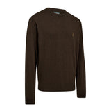 Deerhunter Harrington O-Neck Strik - Herre - Brown Melange