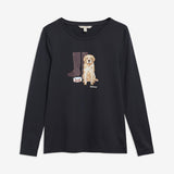 Barbour Hedley L/S T-Shirt - Dame - Dark Navy
