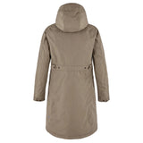 Fjällräven Kiruna Hydratic Padded Parka W Frakke - Dame - Suede Brown