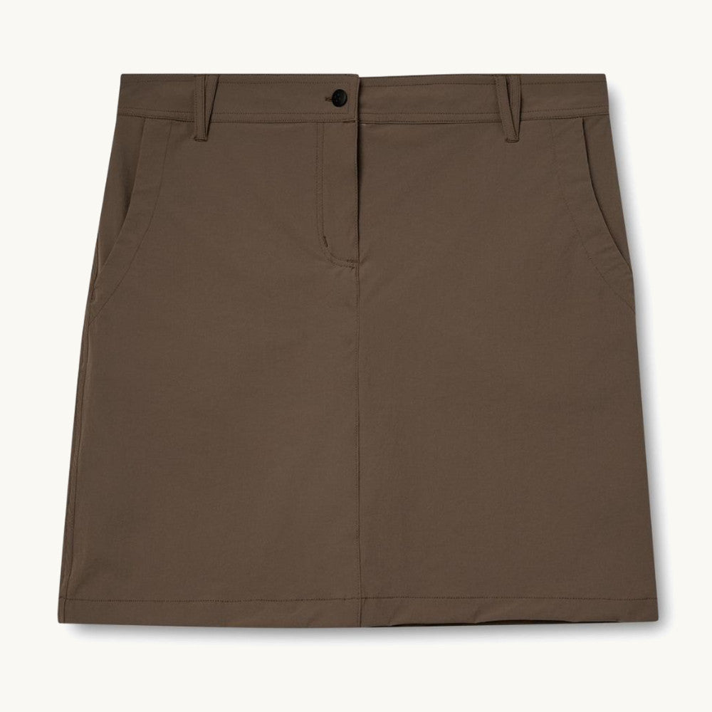 Kopenhaken Larvik Short Nederdel - Dame - Chocolate Brown