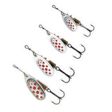 Mepps Aglia Decroree Spinner - Silver/Red Dots