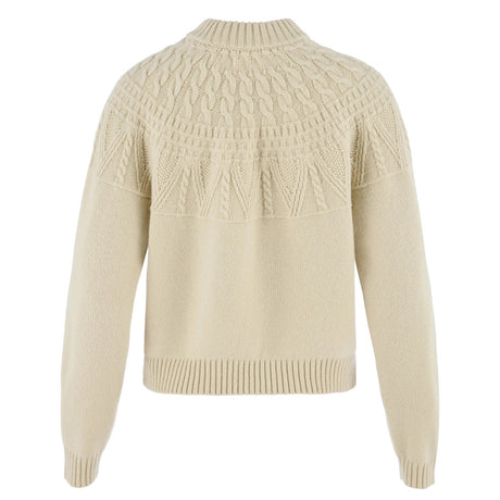 Fjällräven Övik Solid Jacquard Strik - Dame - Light Beige