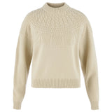 Fjällräven Övik Solid Jacquard Strik - Dame - Light Beige