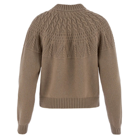 Fjällräven Övik Solid Jacquard Strik - Dame - Suede Brown