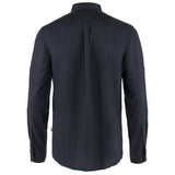 Fjällräven Övik Travel Shirt LS M - Herreskjorte - Dark Navy