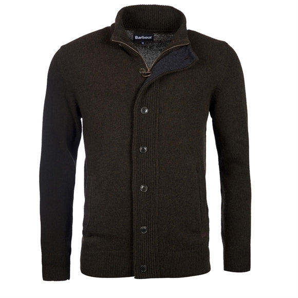 Barbour Essential Patch Zip Thru - Herre - Seaweed