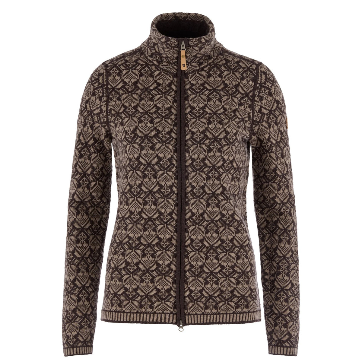 Fjällräven Snow W Cardigan - Damestrik - Suede Brown