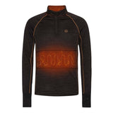 HappyHot Yukon ½-zip Varmeundertrøje - Herre - Sort