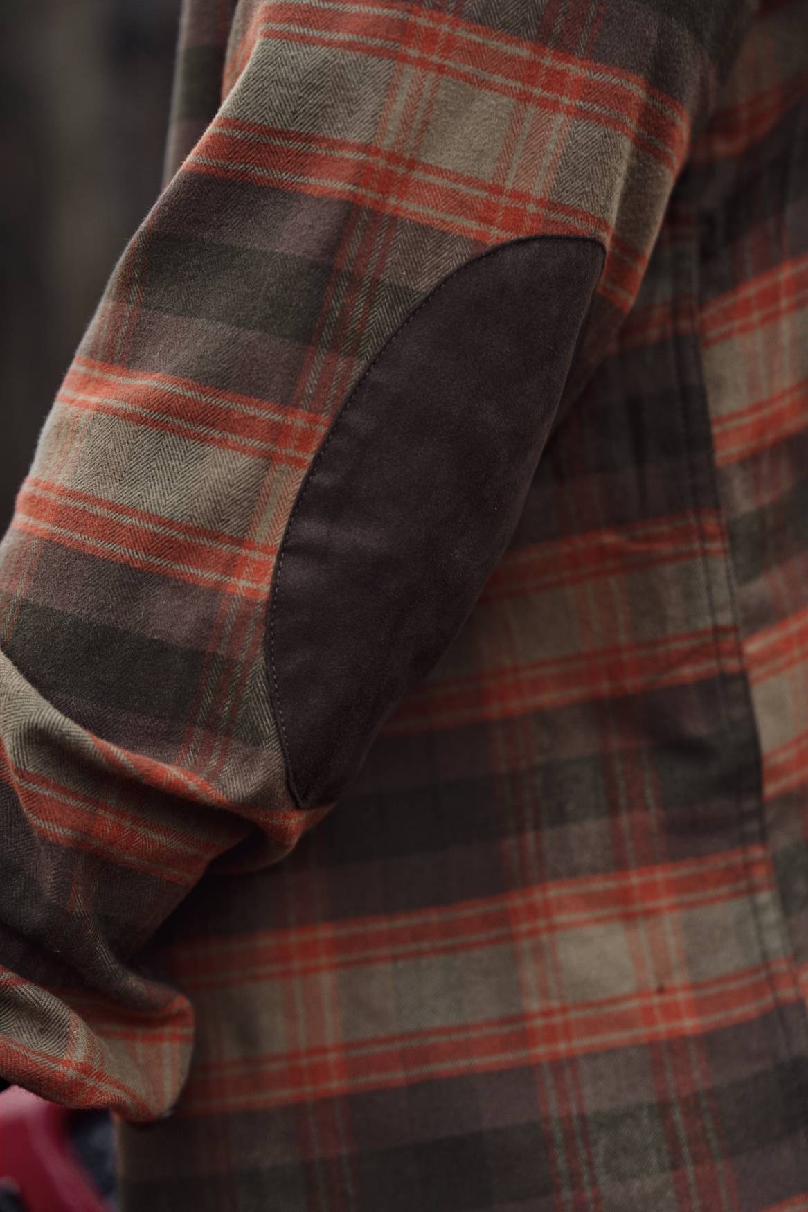 Härkila Aivak L/S Skjorte Herre - Autumn Orange Check