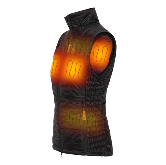 Happyhot Alaska Deluxe Varmevest - Dame - Sort