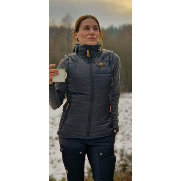 Happyhot Alaska Deluxe Varmevest - Dame - Sort