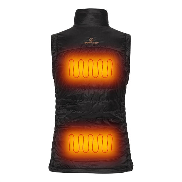 Happyhot Alaska Deluxe Varmevest - Dame - Sort