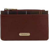 Barbour Alder Læder Kortholder - Dame - Brown/Classic Tartan