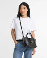 Barbour Alder Mini Leather Tote Taske - Dame - Sort